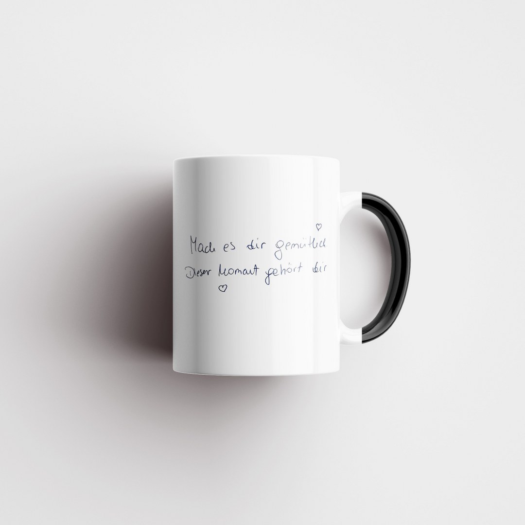 Personalisierte Tasse mit Ihrer Handschrift – in vielen Farbvarianten erhältlich – Bild 3