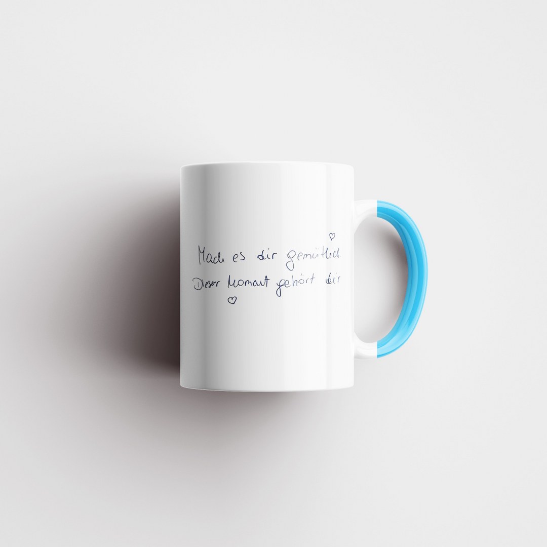 Personalisierte Tasse mit Ihrer Handschrift – in vielen Farbvarianten erhältlich – Bild 4