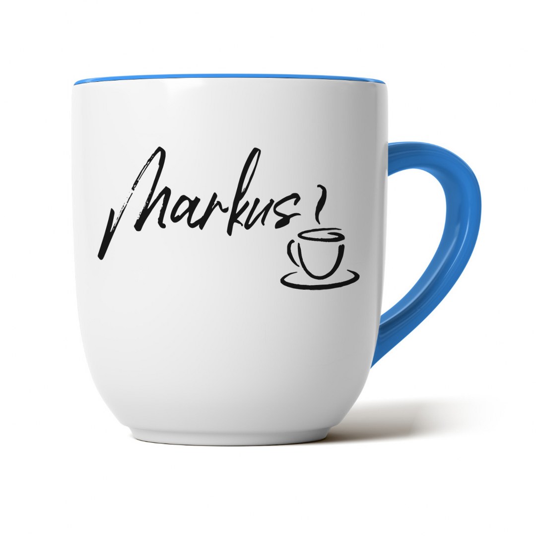 Personalisierte Tasse mit Namen und Kaffee-Motiv – Geschenk für Kaffeeliebhaber – Bild 5
