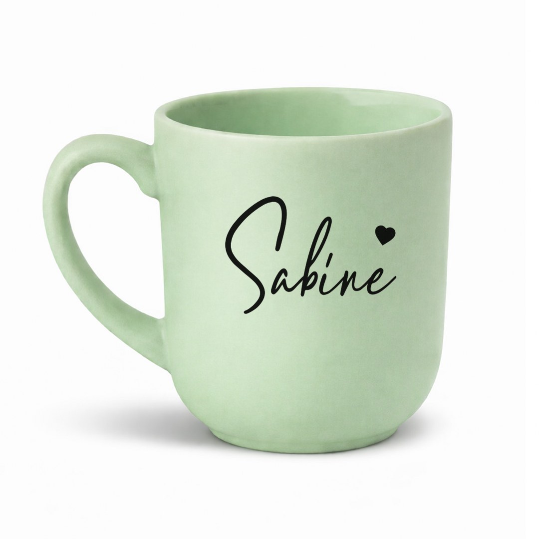 Personalisierte Tasse mit Namen und Herz – Geschenk für Mama, Schwester oder Freundin – Bild 6