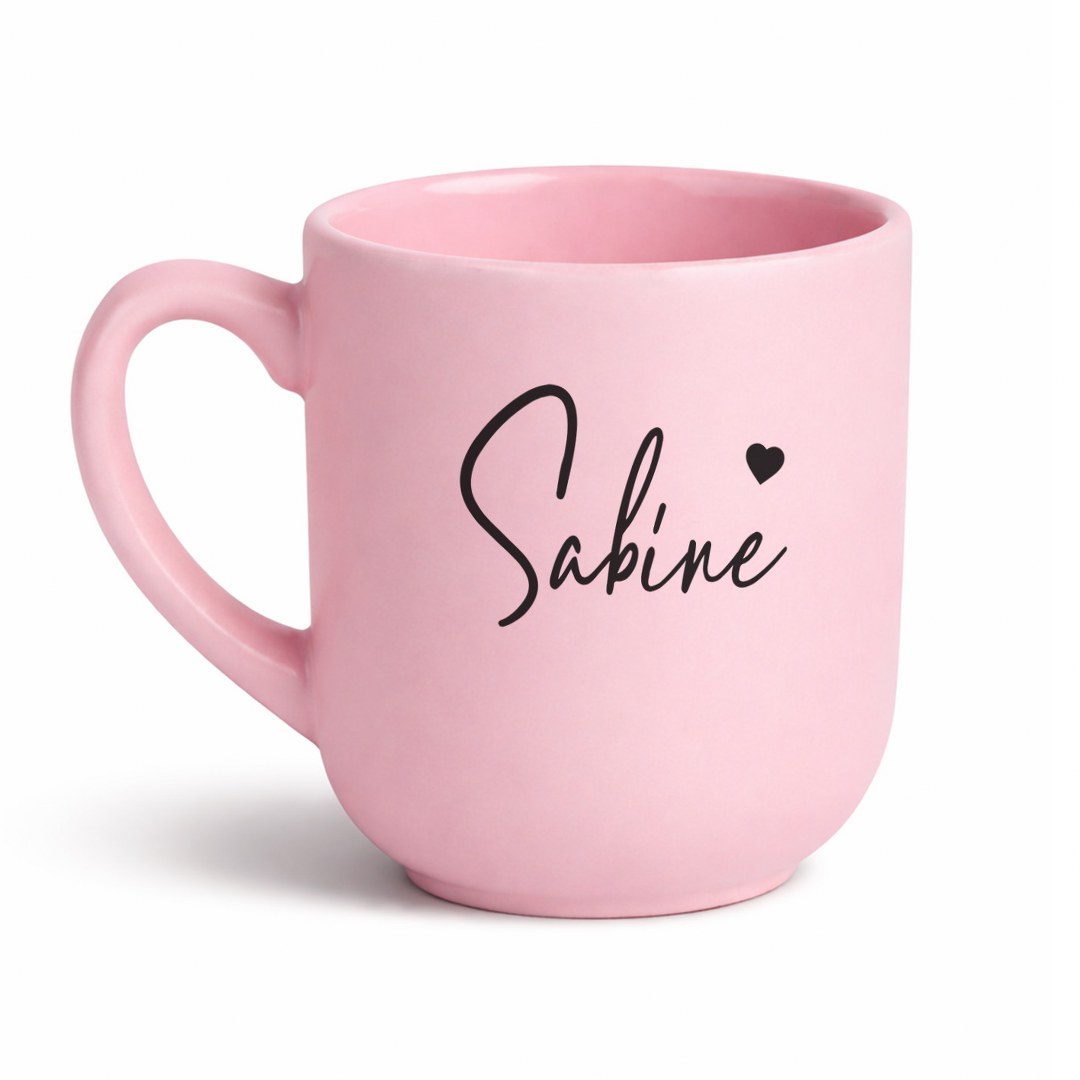 Personalisierte Tasse mit Namen und Herz – Geschenk für Mama, Schwester oder Freundin – Bild 3