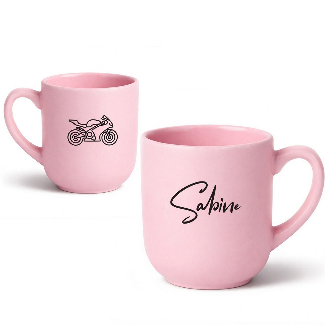 Personalisierte Tasse mit Namen und Hobby-Motiv – Matte Kaffeetasse als Geschenkidee – Bild 5