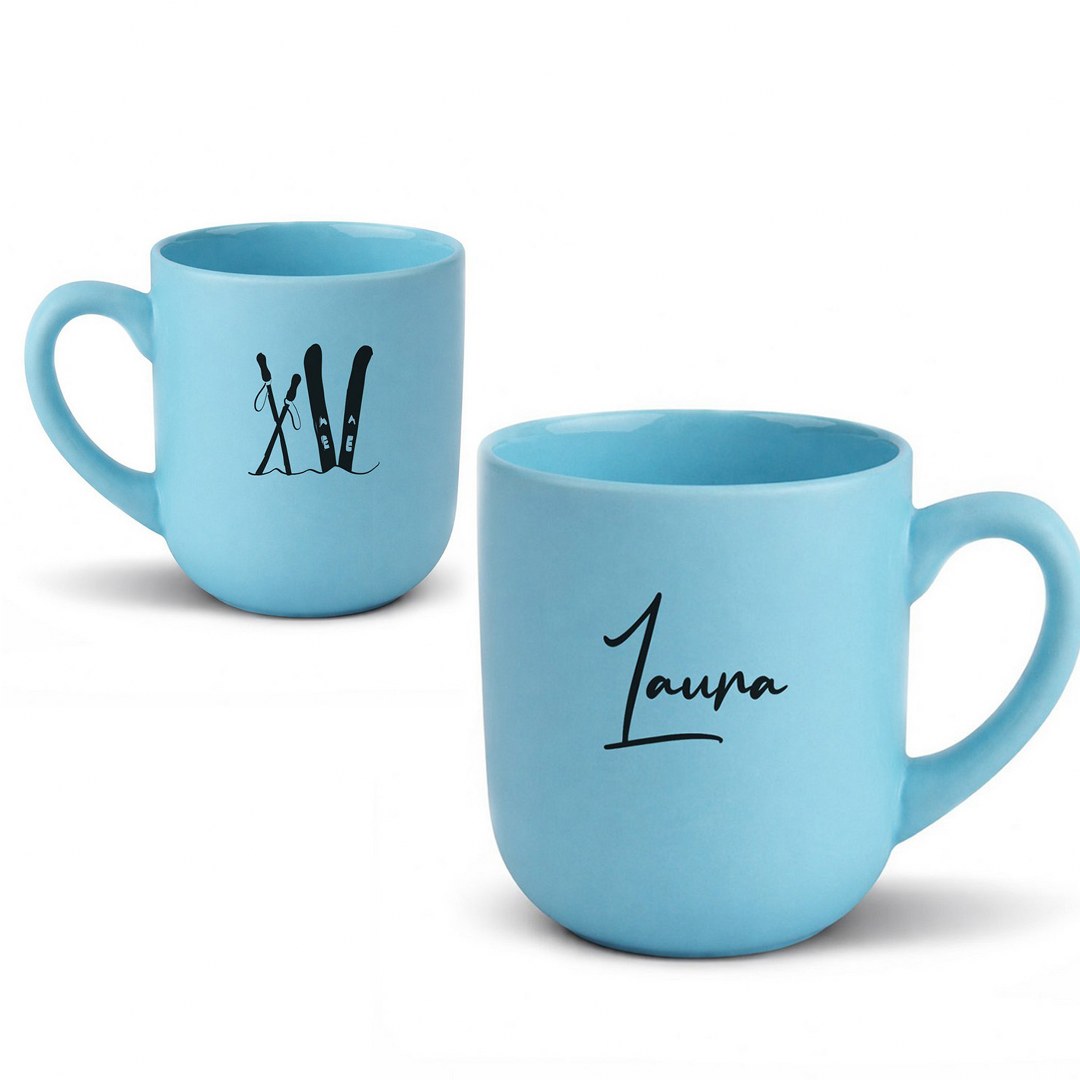 Personalisierte Tasse mit Namen und Hobby-Motiv – Matte Kaffeetasse als Geschenkidee – Bild 2