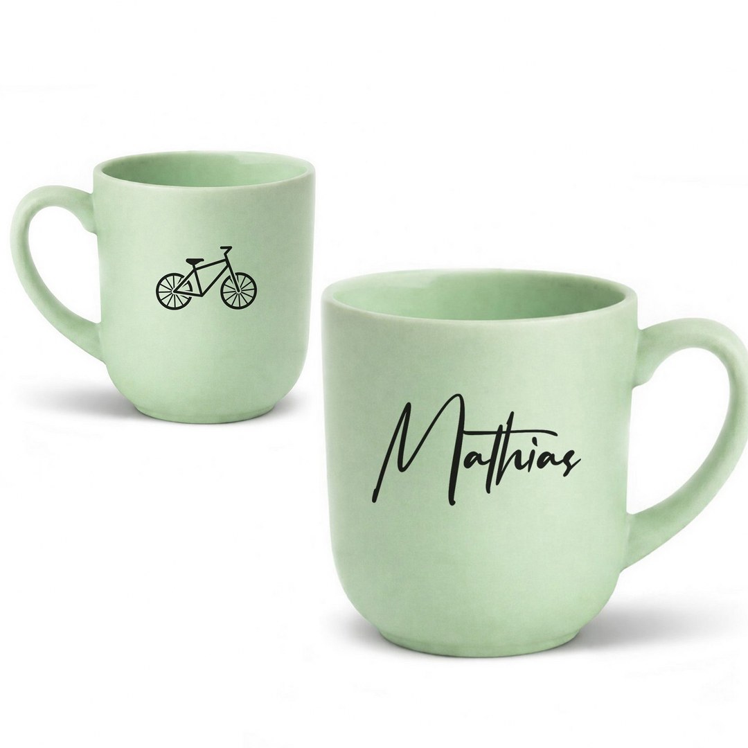 Personalisierte Tasse mit Namen und Hobby-Motiv – Matte Kaffeetasse als Geschenkidee – Bild 8